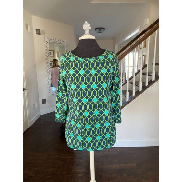 Talbots Geometric Shape Shirt (Medium) - Picture 5 of 6